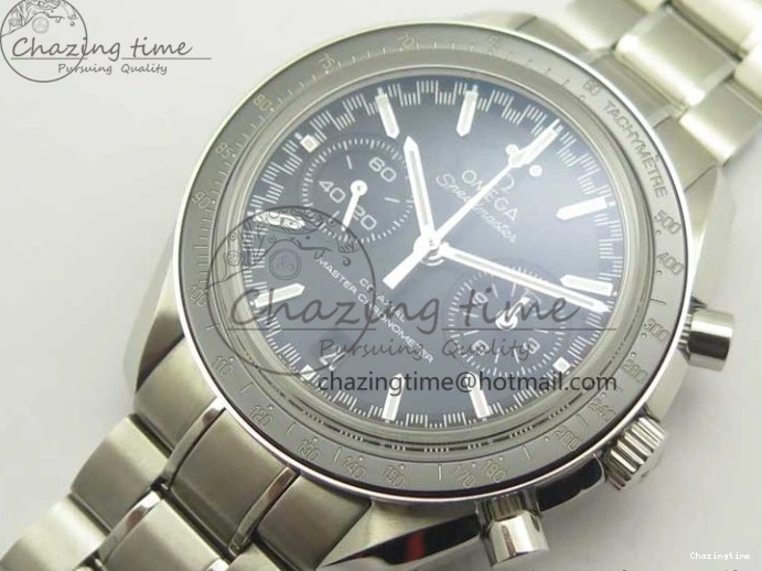 1219 WellDesigned Speedmaster Moonwatch OMF 1:1 Best Edition Black Dial SS Hand on SS Bracelet A 8043